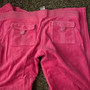 Juicy Couture Bright Pink Velour Pants